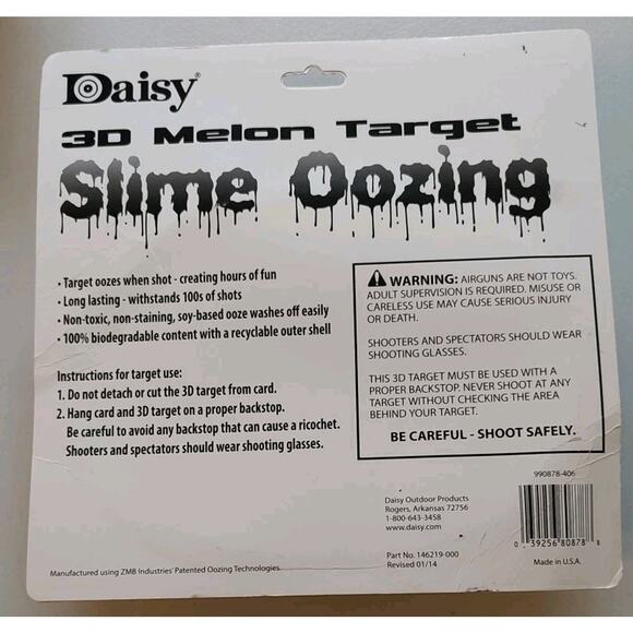 Daisy 3D Melon Target Watermelon Slime Oozing BB Gun Made In The USA - Picture 2 of 4
